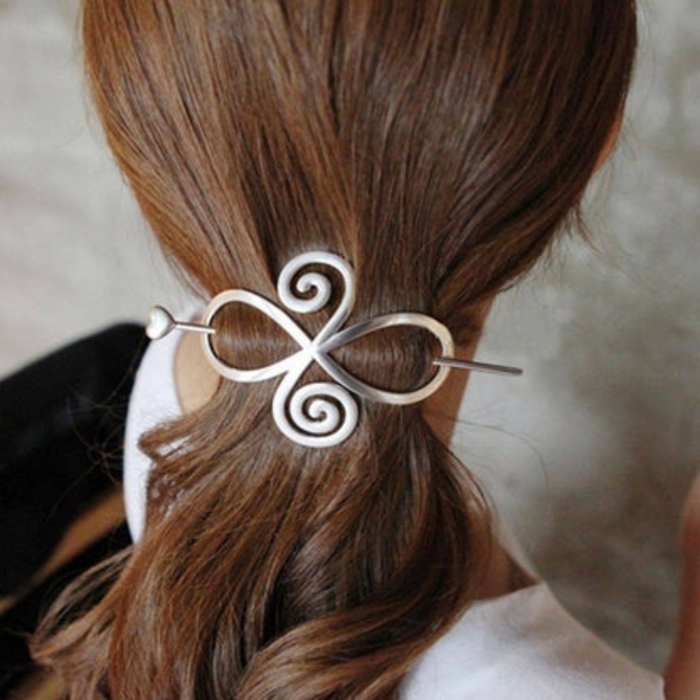 Hildie & Jo Silver Toned Celtic Knot Hair Slide Pin New With Tags